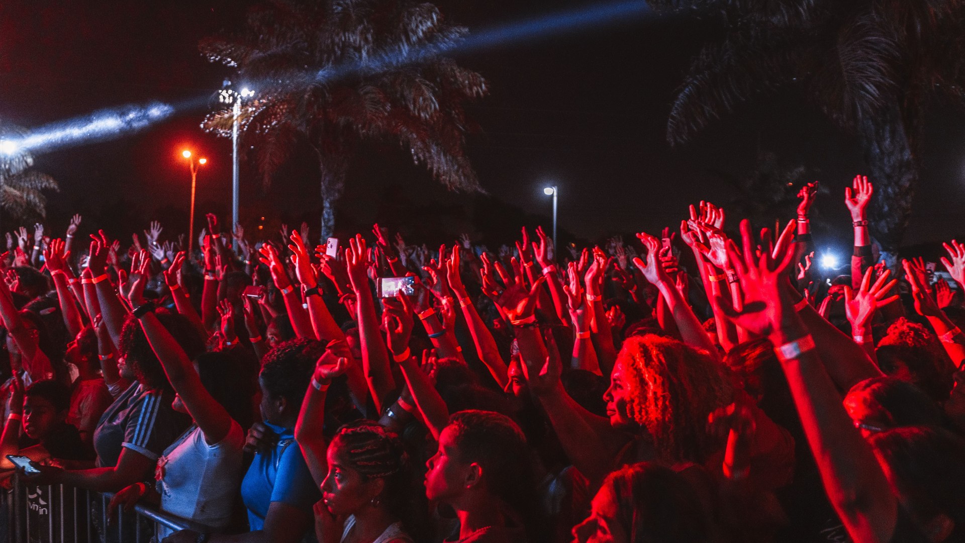 Público y luces durante un concierto en vivo