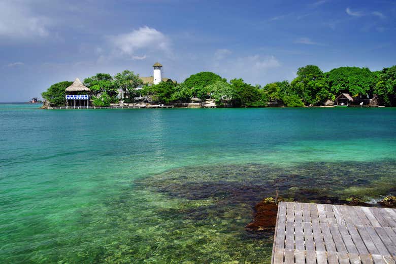 Isla Grande en el archipiélago del Rosario
