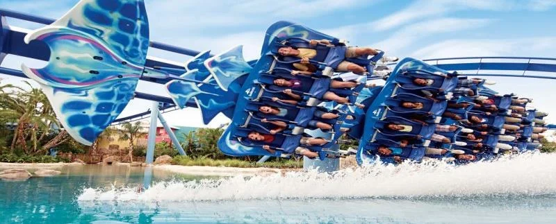 Atracción acuática en SeaWorld Orlando